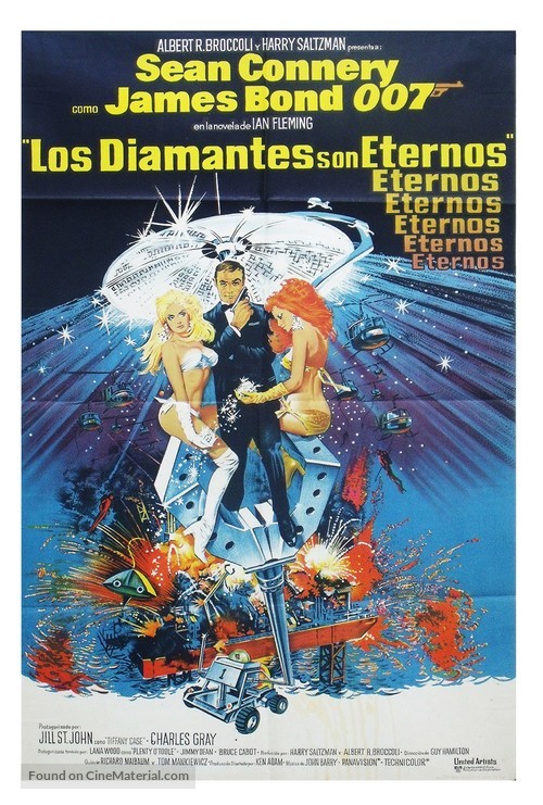 Diamonds Are Forever - Argentinian Movie Poster