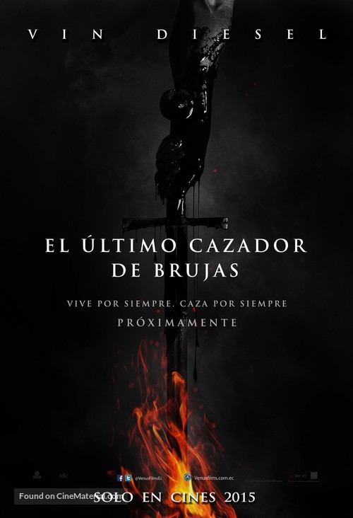 The Last Witch Hunter - Colombian Movie Poster