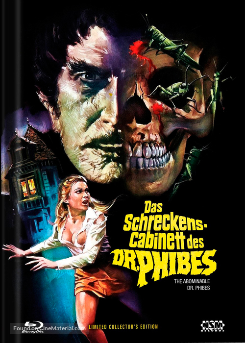 The Abominable Dr. Phibes - German Blu-Ray movie cover