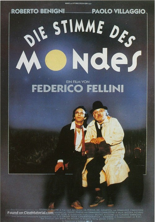 Voce della luna, La - German Movie Poster