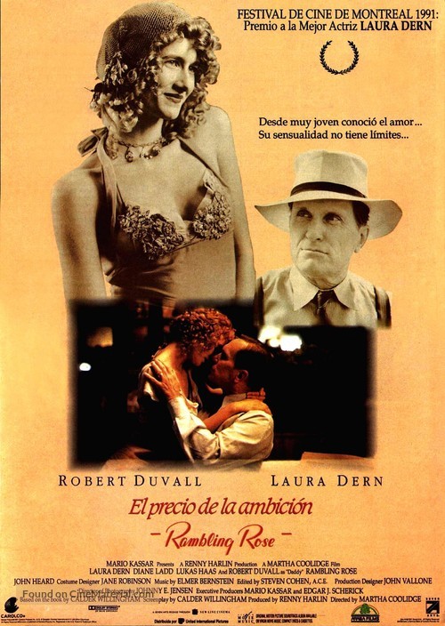 Rambling Rose - Spanish Movie Poster