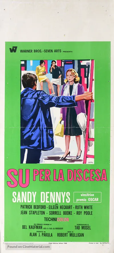 Up the Down Staircase (1967) Italian movie poster