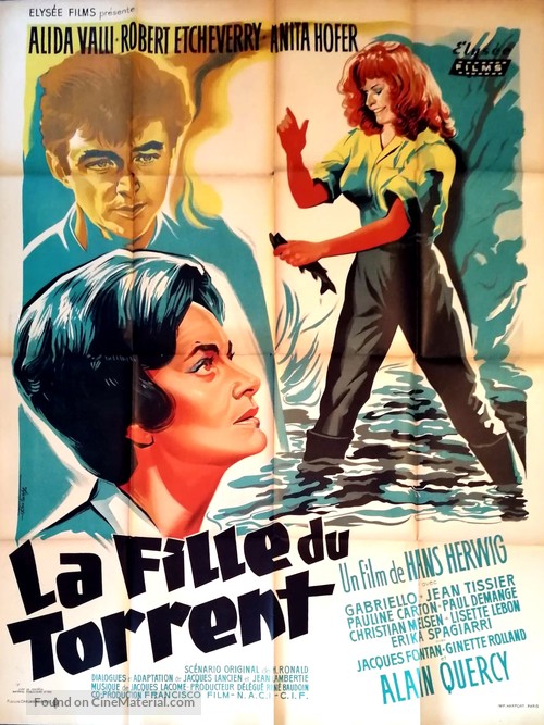 La fille du torrent - French Movie Poster