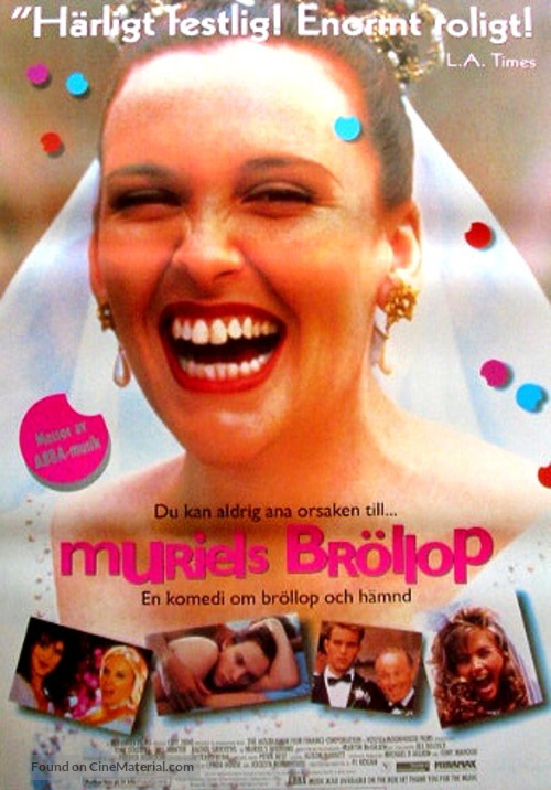 Muriel&#039;s Wedding - Swedish Movie Poster