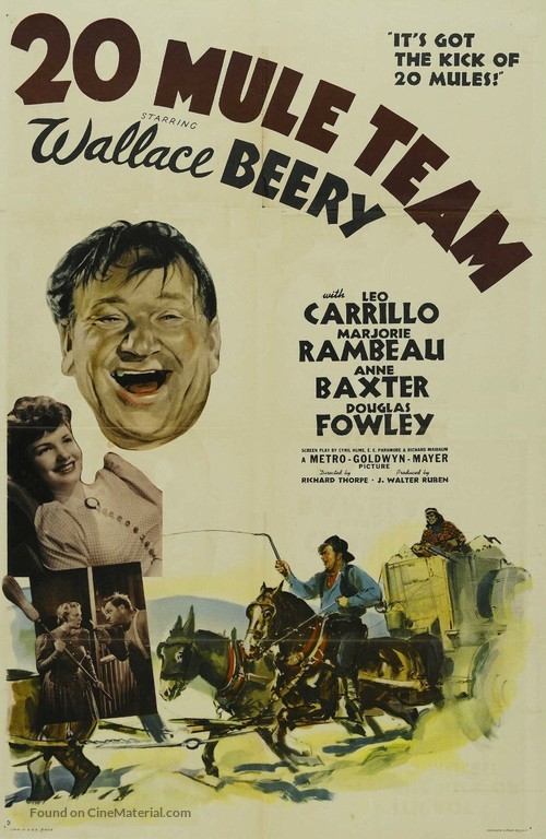 20 Mule Team - Movie Poster