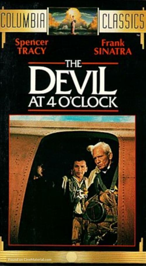 The Devil at 4 O&#039;Clock - VHS movie cover