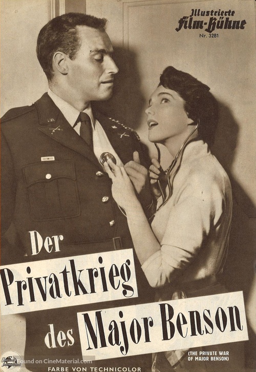 The Private War of Major Benson - German poster
