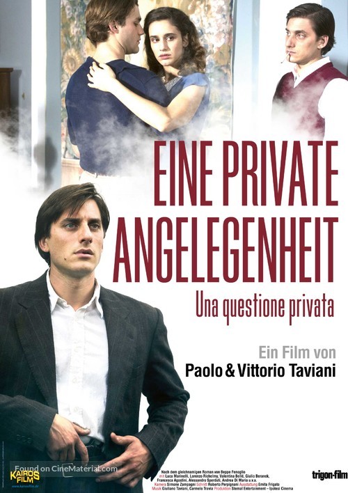 Una questione privata - German Movie Poster