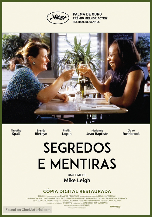 Secrets &amp; Lies - Portuguese Movie Poster