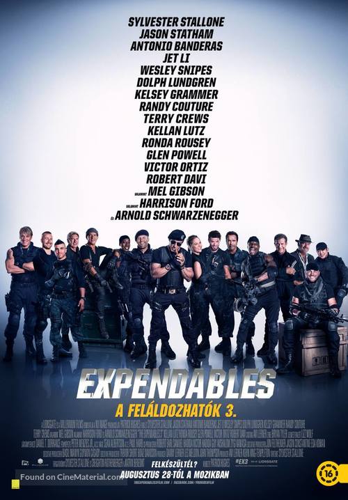The Expendables 3 - Hungarian Movie Poster
