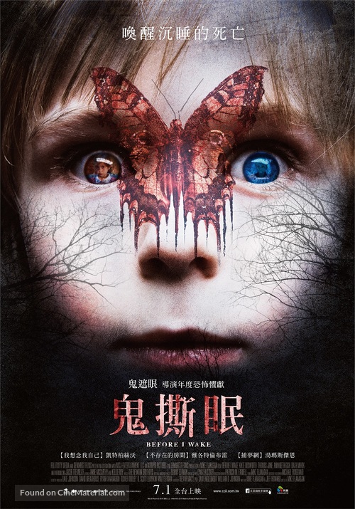 Before I Wake - Taiwanese Movie Poster