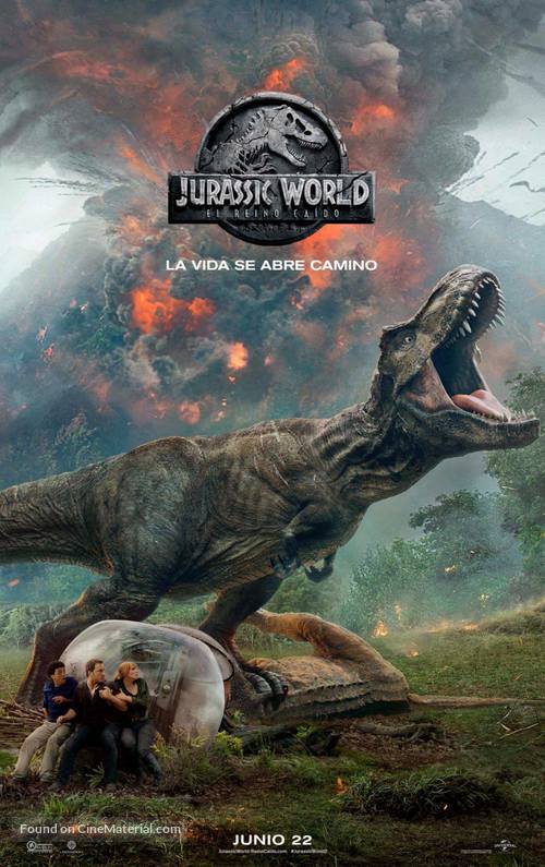 Jurassic World: Fallen Kingdom - Mexican Movie Poster