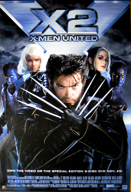 X2 - Video release movie poster