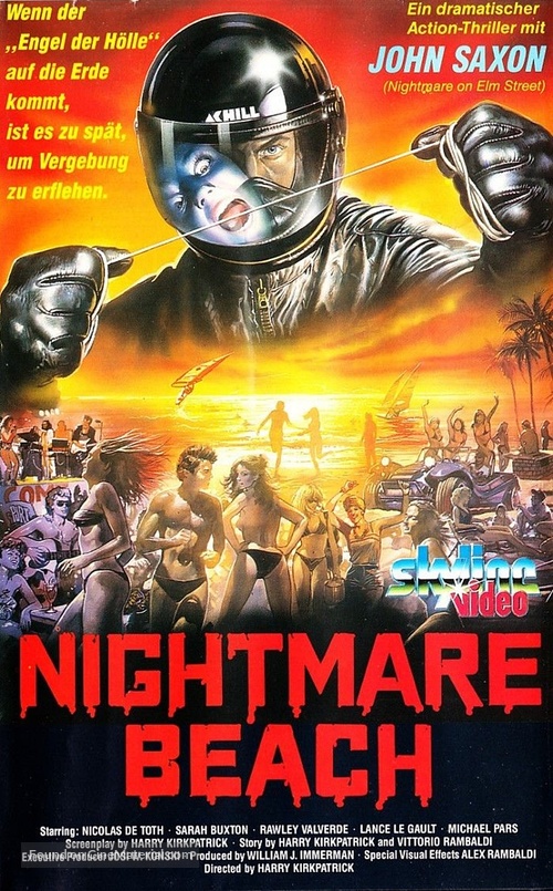 Nightmare Beach - German VHS movie cover