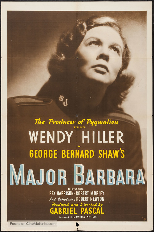 Major Barbara - Movie Poster