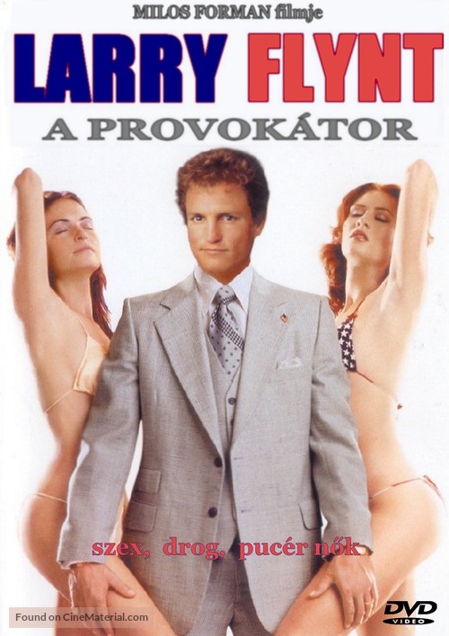 The People Vs Larry Flynt - Hungarian DVD movie cover
