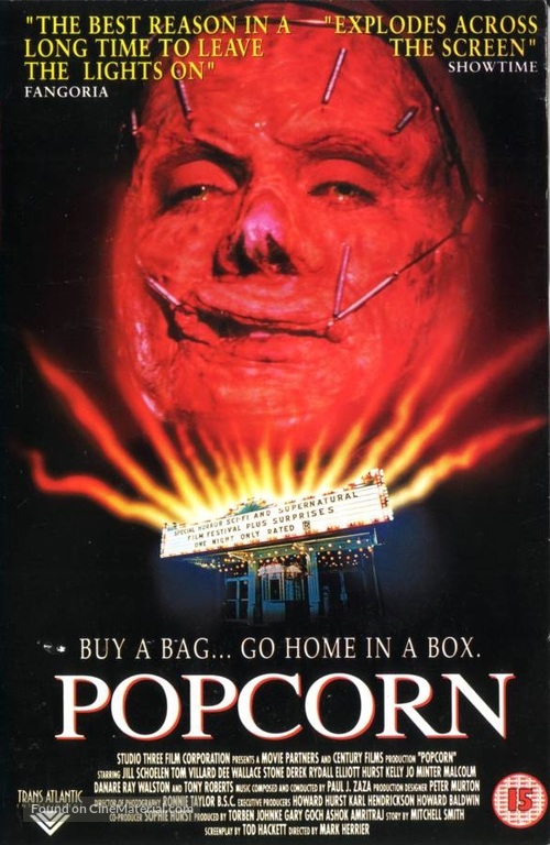 Popcorn - British DVD movie cover