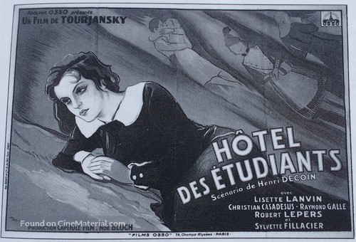 H&ocirc;tel des &eacute;tudiants - French Movie Poster