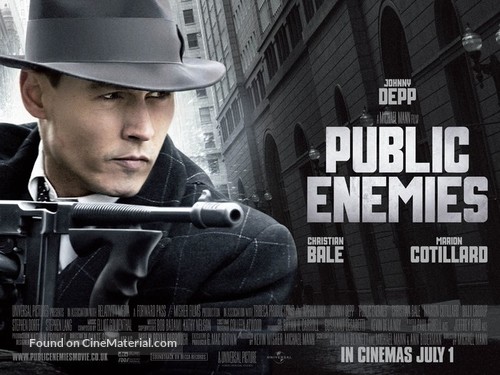 Public Enemies - British Movie Poster