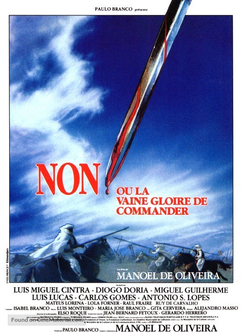 &#039;Non&#039;, ou A V&atilde; Gl&oacute;ria de Mandar - French Movie Poster