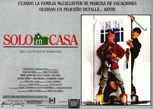Home Alone - Spanish Movie Poster