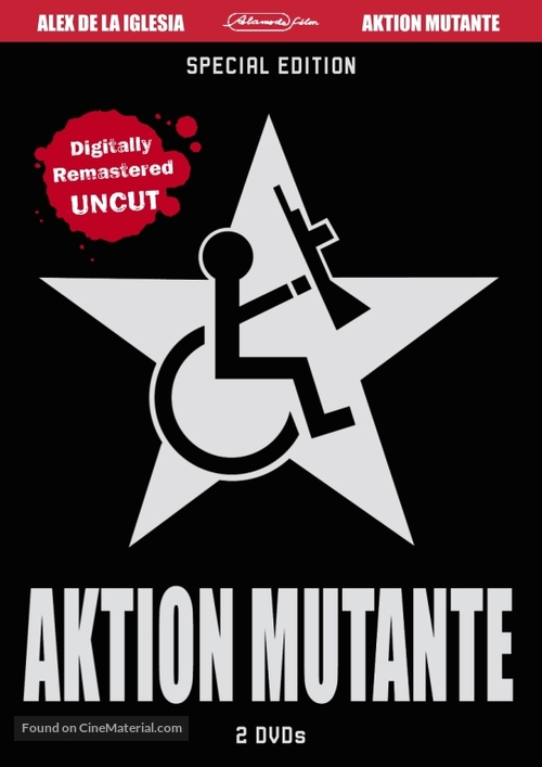 Acci&oacute;n mutante - German DVD movie cover