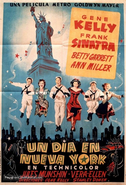 On the Town - Spanish Movie Poster