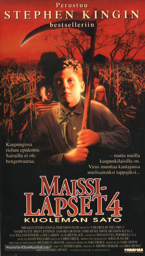 Children of the Corn IV: The Gathering - Finnish VHS movie cover