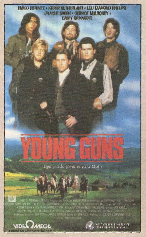 Young Guns - Argentinian VHS movie cover