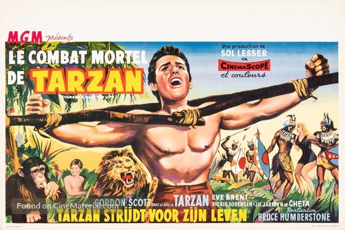 Tarzan&#039;s Fight for Life - Belgian Movie Poster