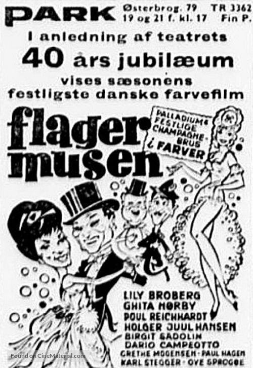Flagermusen - Danish poster