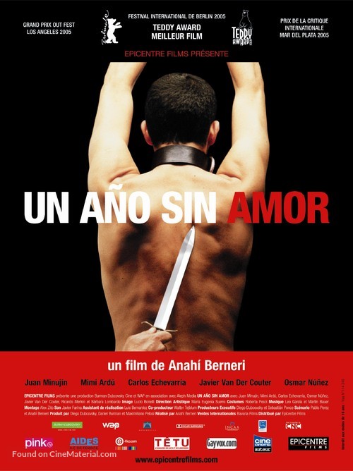 Un a&ntilde;o sin amor - French poster