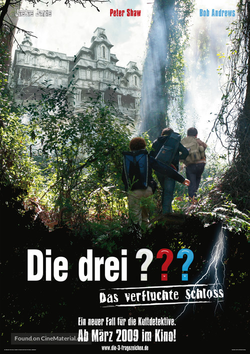 The Three Investigators and the Secret of Terror Castle - German Movie Poster