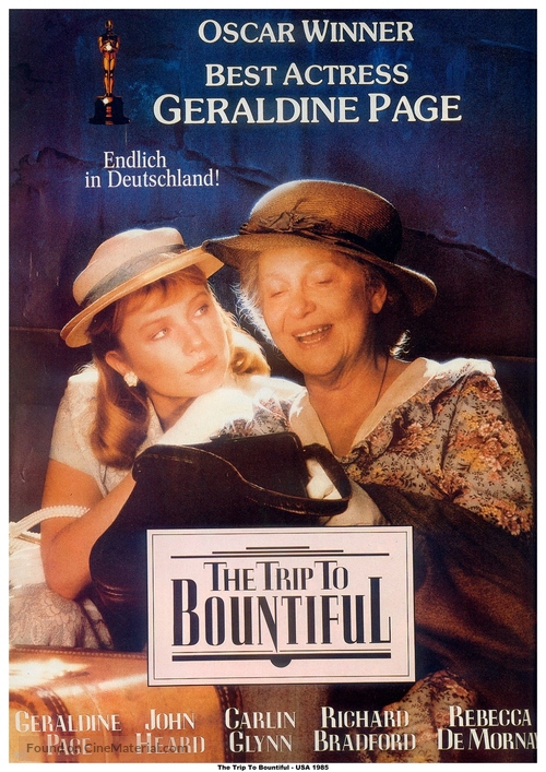 The Trip to Bountiful - German Movie Poster