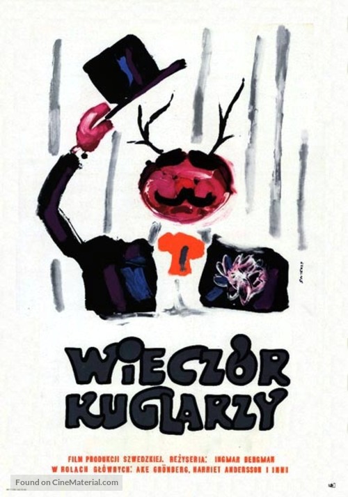 Gycklarnas afton - Polish Movie Poster