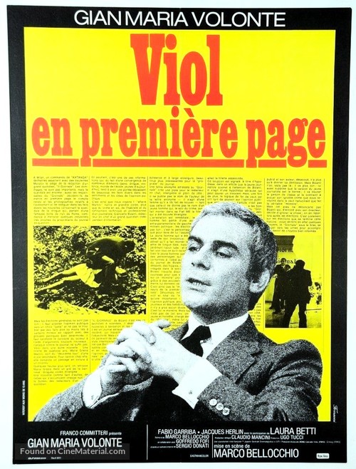 Sbatti il mostro in prima pagina - French Movie Poster