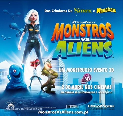 Monsters vs. Aliens - Portuguese Movie Poster