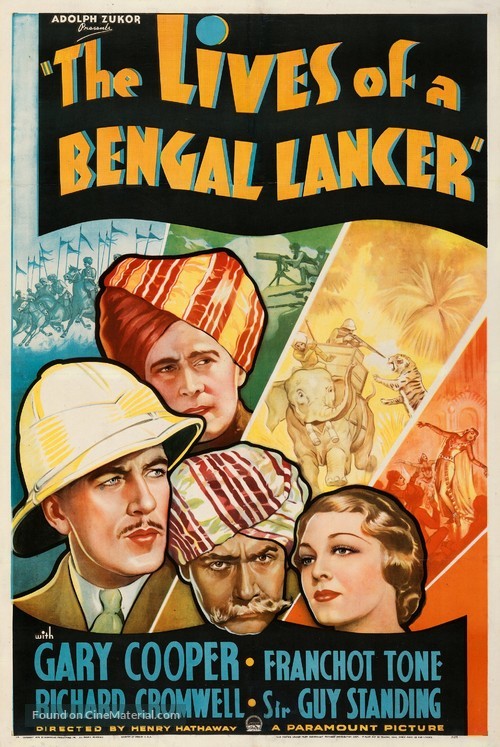 The Lives of a Bengal Lancer - Movie Poster