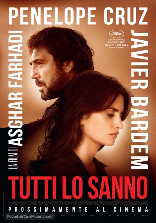 Todos lo saben - Italian Movie Poster