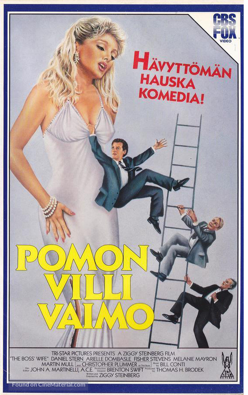 The Boss&#039; Wife - Finnish VHS movie cover