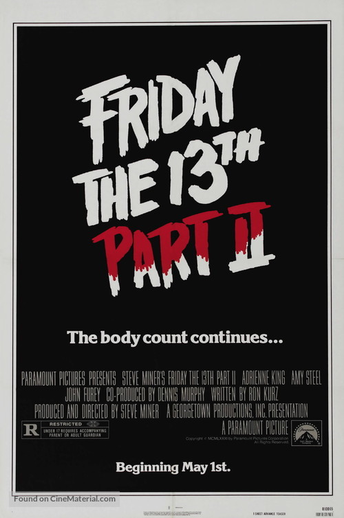 Friday the 13th Part 2 - Movie Poster