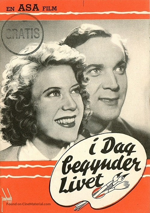 I dag begynder livet - Danish Movie Poster