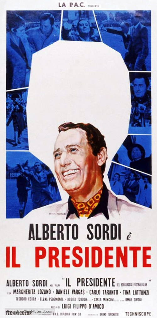 Il presidente del Borgorosso Football Club - Italian Theatrical movie poster