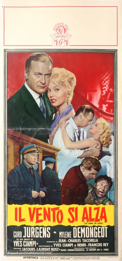 Le vent se l&egrave;ve - Italian Movie Poster