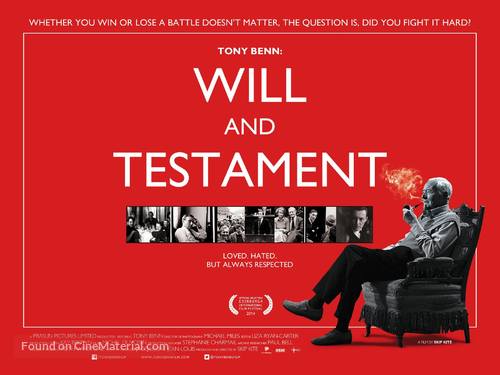 Tony Benn: Will and Testament - British Movie Poster