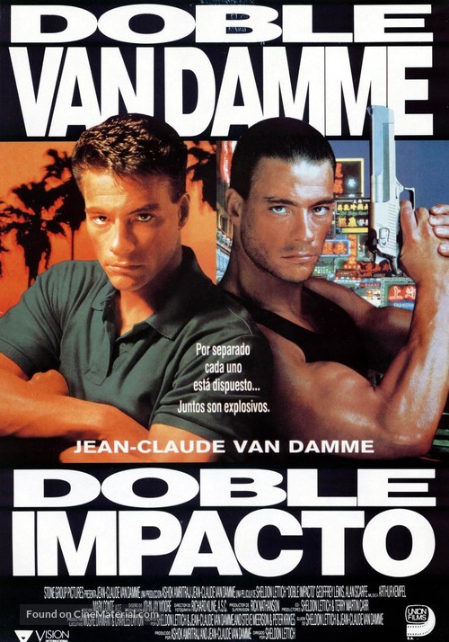 Double Impact - Spanish Movie Poster