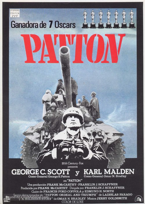 Patton - Spanish Re-release movie poster
