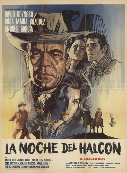 La noche del halc&oacute;n - Mexican Movie Poster