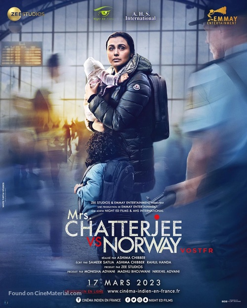 Mrs. Chatterjee Vs Norway - French Movie Poster