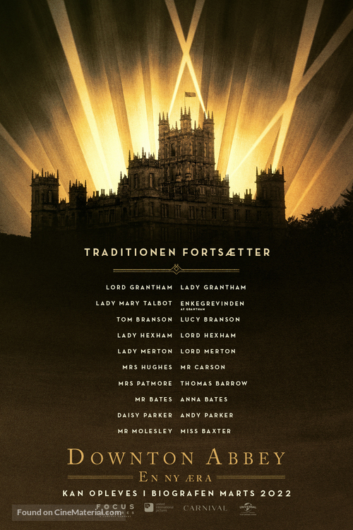 Downton Abbey: A New Era - Danish Movie Poster
